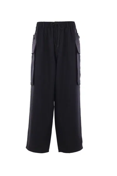 Y-3 Adidas Trousers In Black