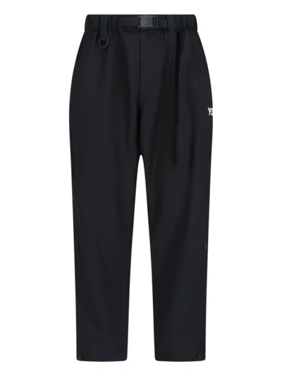 Y-3 Adidas Trousers In Black