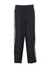 Y-3 3-stripes Logo Trousers In Black