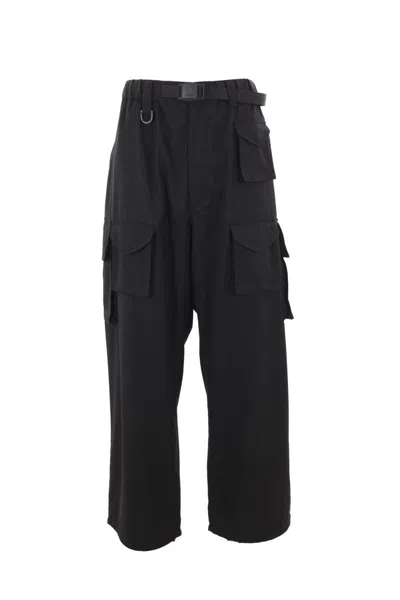 Y-3 Adidas Trousers In Black