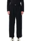 Y-3 Adidas Twill Cargo Pants In Black