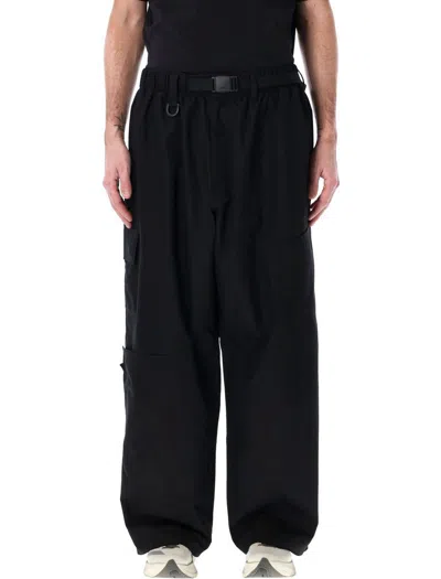 Y-3 Adidas Vented Cargo Trackpants In Black