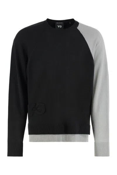 Y-3 U Logo Crew Neck In Black