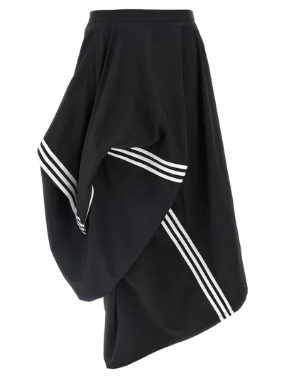 Y-3 Adidas 'w Wire Skirt' Midi Skirt