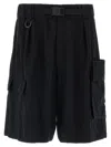 Y-3 Wide Leg Bermuda Shorts Bermuda And Short Black In Black