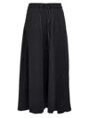 Y-3 3-stripes Skirt With Drawstring And Elastic Waistband In Black