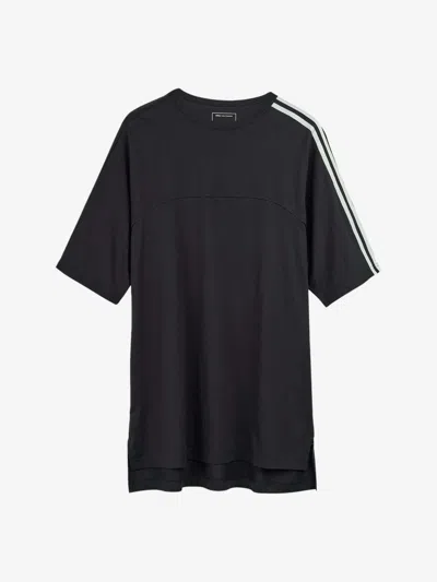 Y-3 Y 3 3 Stripes Crew Neck T Shirt In Black