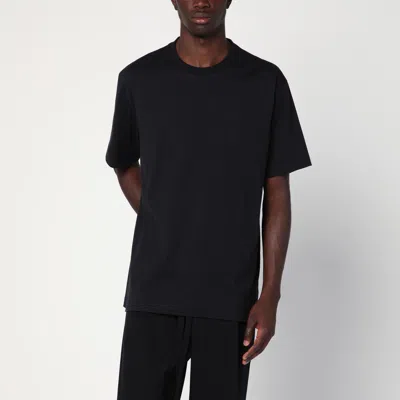 Y-3 Adidas Y 3 Black Cotton T Shirt With Logo