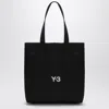 Y-3 Adidas Y 3 Black Cotton Tote Bag With Logo In Black