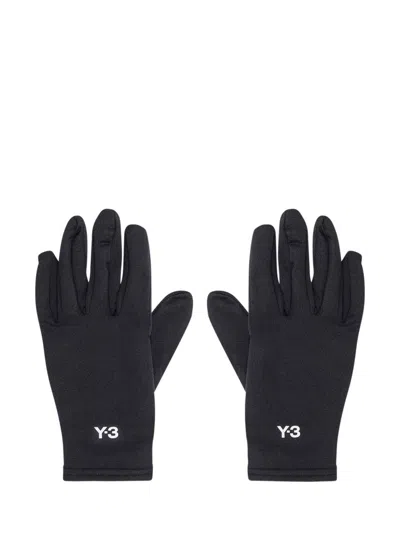 Y-3 Y-3 ADIDAS Y-3 BLACK GLOVES WITH LOGO