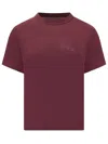 Y-3 Adidas  Bordeaux T-shirt With Tonal Logo In Brown