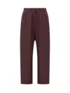 Y-3 Adidas  Bordeaux Trousers With Drawstring In Purple