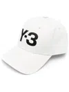 Y-3 Adidas Logo Cap Accessories In White
