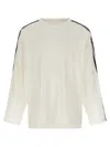 Y-3 Long Sleeve Tee 3-stripes T-shirt In Burgundy