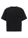 Y-3 Padded Crew Neck Short Sleeve T-shirt In Black