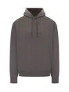 Y-3 Hoodie Featuring Graphic Design On Back In Gray