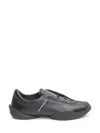 Y-3 Adidas Regu Leather Sneakers In Black