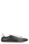 Y-3 Debossed Leather Tokyo Sneakers With Lace-up Closure In Black