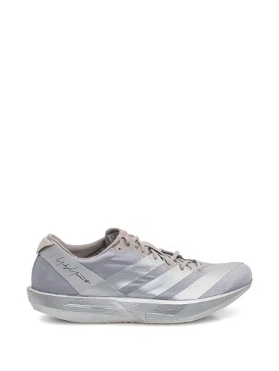 Y-3 Translucent Upper Lace Up Sneakers In White