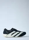 Y-3 Round Toe Sneakers With Iconic Contrast Stripes In Black