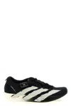 Y-3 Round Toe Sneakers With Iconic Contrast Stripes In Black