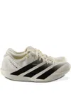 Y-3 White Black Adios 9 Mesh Elasticized Rubber-sole Sneakers