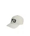 Y-3 Adjustable Baseball Cap In White