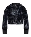 Y-3 All-over Print Padded Jacket In Black