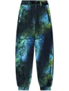 Y-3 Multicolor Aop Ripstop Trousers In Blau