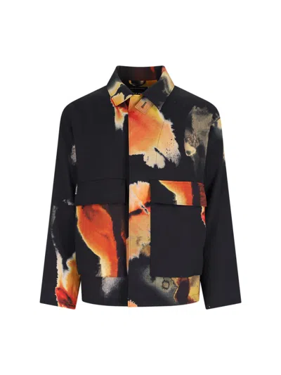 Y-3 Aop Sport Uniform Coach Jacket In Black