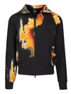 Y-3 Aop Track Top 3-stripes Sweatshirts Multicolor In Black