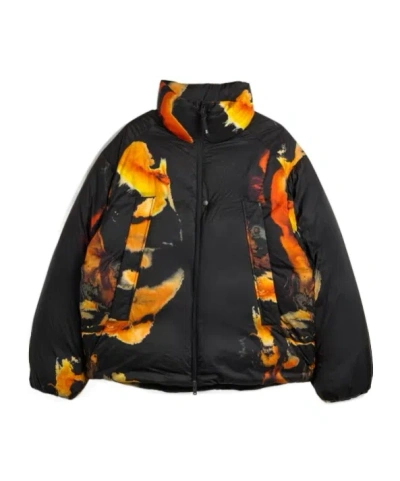Y-3 Aop Zip Puffer Jacket In Multi