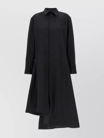 Y-3 ASYMMETRIC HEM DRESS BUTTONED CUFFS