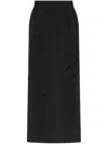 Y-3 Asymmetric-panel Maxi Skirt In Black