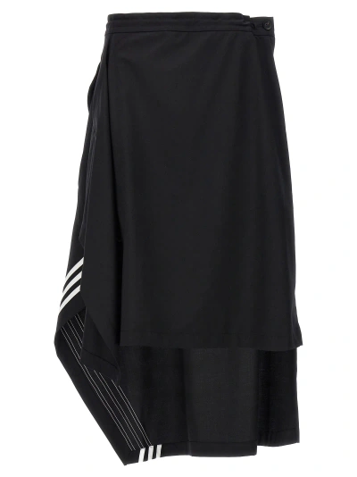 Y-3 Asymmetrical Skirt In Black