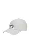 Y-3 Bb Clima Perforated Baseball Cap In White
