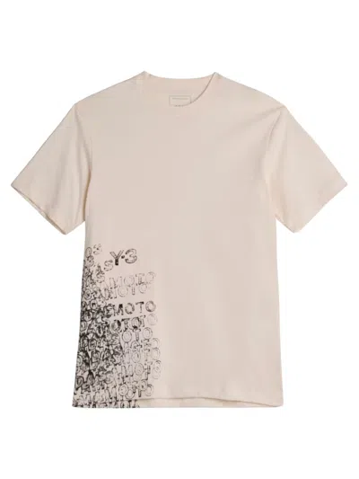 Y-3 Beige Cotton T-shirt In Neutral