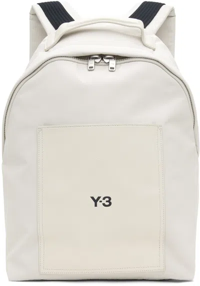 Y-3 Beige Lux Backpack In Talc