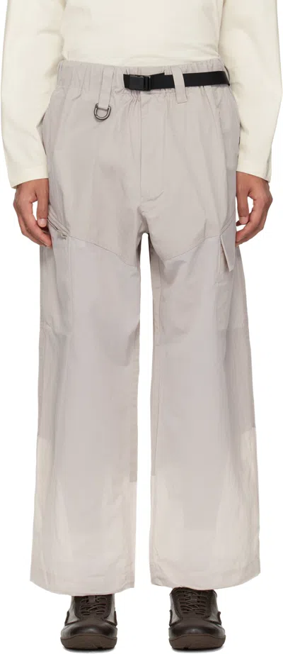 Y-3 Beige Ut Straightleg Cargo Pants In Gray