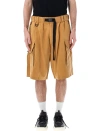 Y-3 BELTED CARGO SHORTS