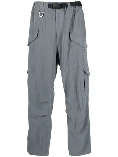 Y-3 Belted Cargo Trousers In Vista Grey