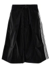 Y-3 BERMUDA SHORTS WITH SIDE BANDS
