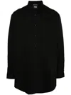 Y-3 Bird-illustration Shirt In Black