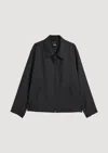Y-3 Two-way Zip Polyester Jacket In Black