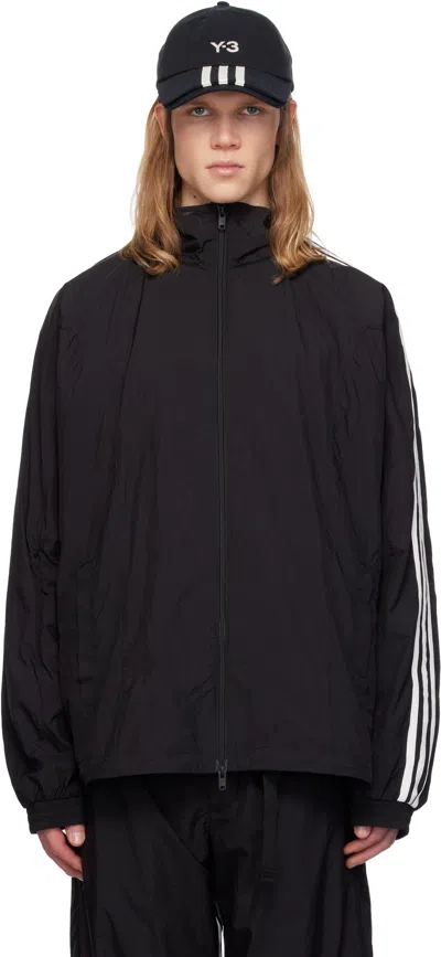 Y-3 Black 3-stripes Nylon Shell Jacket