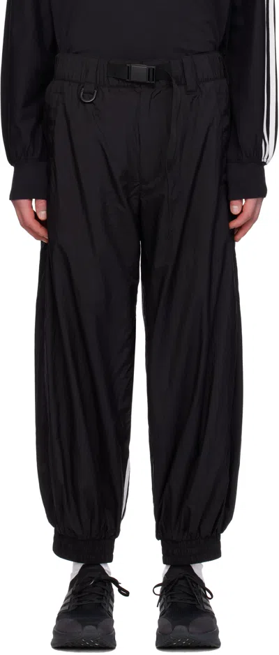 Y-3 Black 3-stripes Nylon Sweatpants