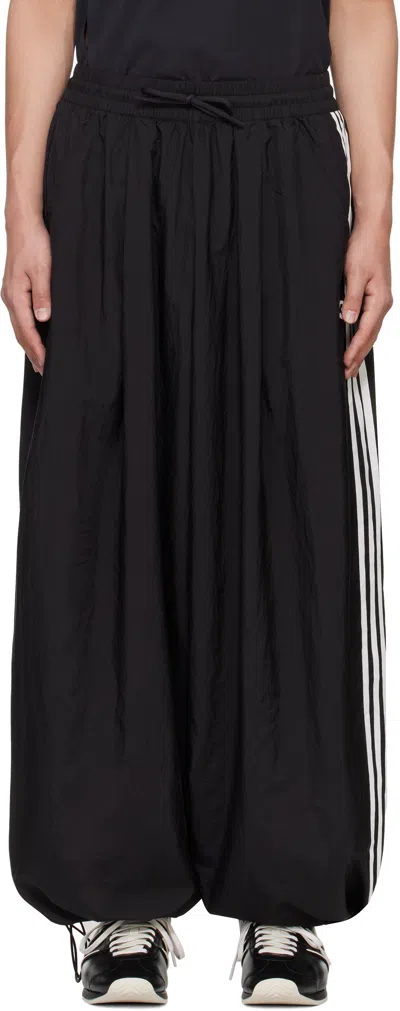Y-3 Black 3-stripes Nylon Track Pants