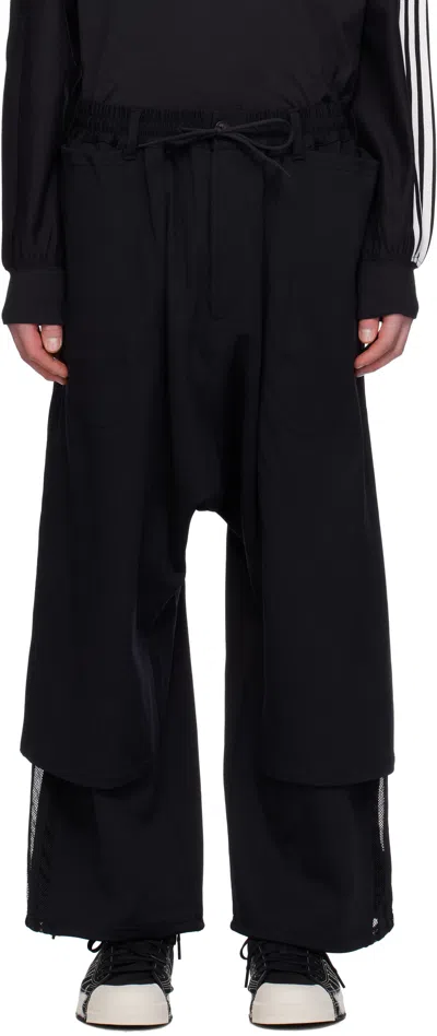 Y-3 Black 3-stripes Openhem Tp Sweatpants