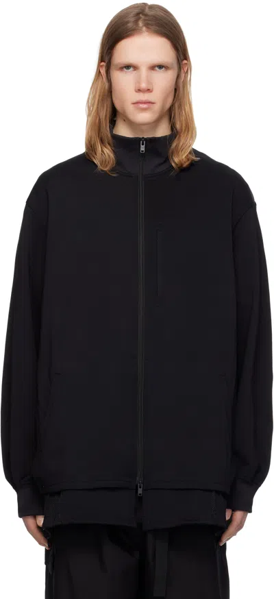 Y-3 Black 3 Stripes Relaxed Jacket