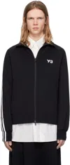 Y-3 3-stripes Track Jacket In Black